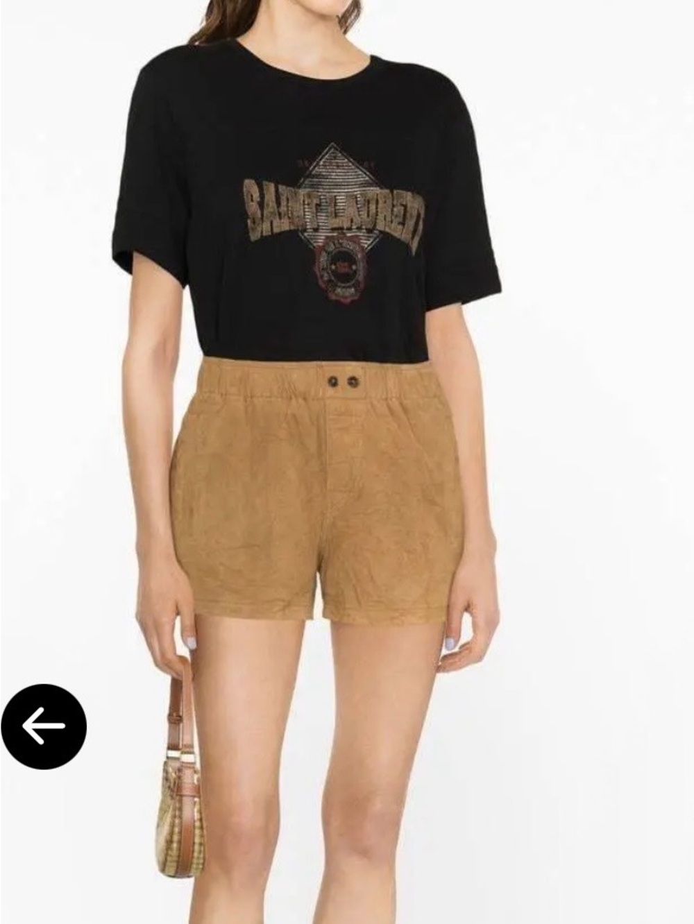 Zadig et Voltaire Women’s Tan Suede Shorts